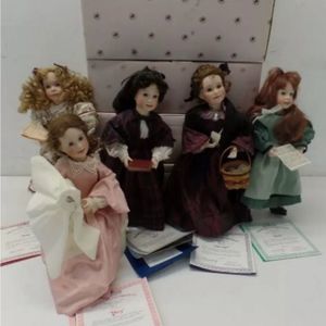 Ashton Drake Porcelain Dolls All 5 Little Women. New